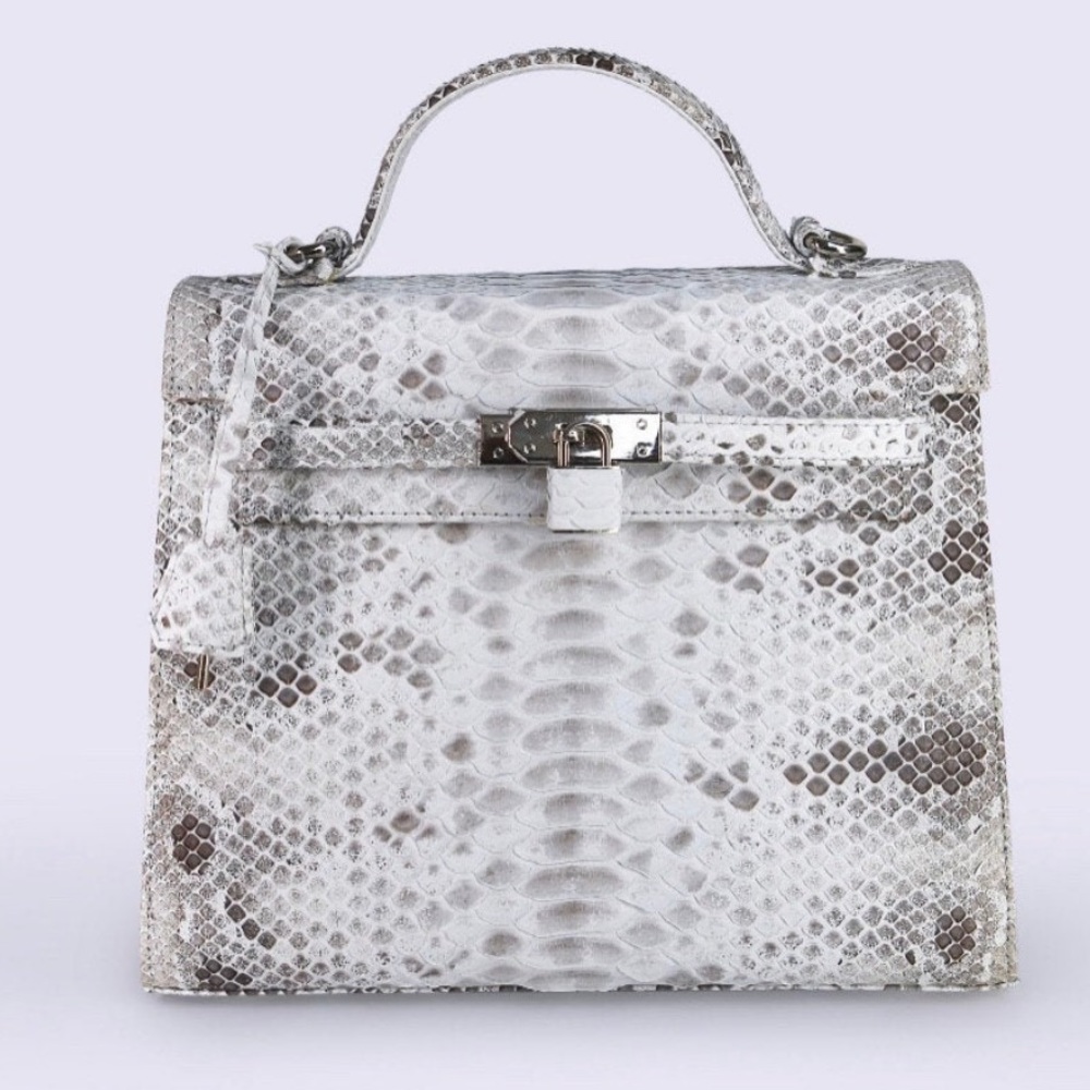 Kelly inspired python bag
